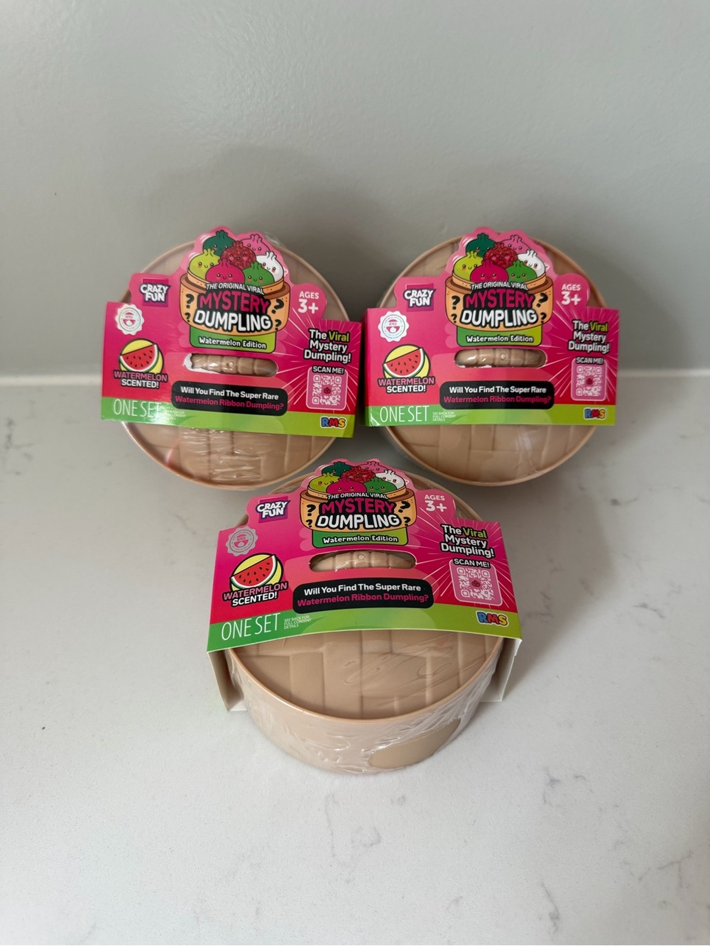 NEW 3X Mystery Dumpling Watermelon Edition Scented
